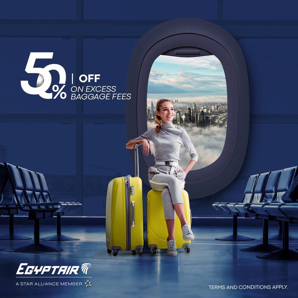 عروض سعر الوزن الزائد على مصر للطيران