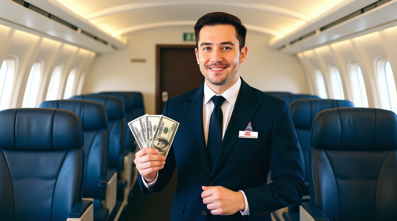 راتب مضيف الطيران