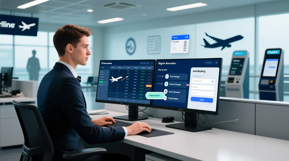 دورة حجز تذاكر طيران احترافية – تؤهل موظف حجز طيران بدون خبرة