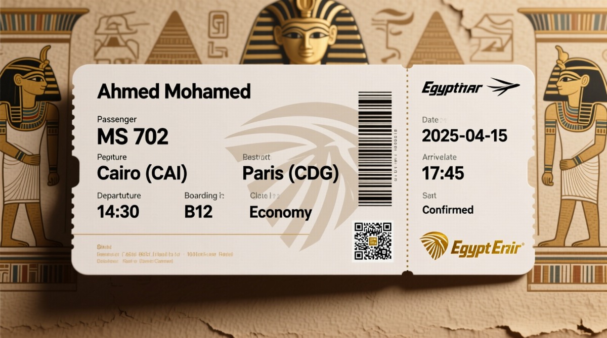استعلام عن تذكرة مصر للطيران - استعلام عن رحلة الخطوط المصرية