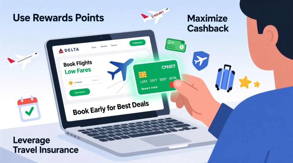 كيف تستفيد من بطاقات الائتمان لحجز طيران رخيص؟