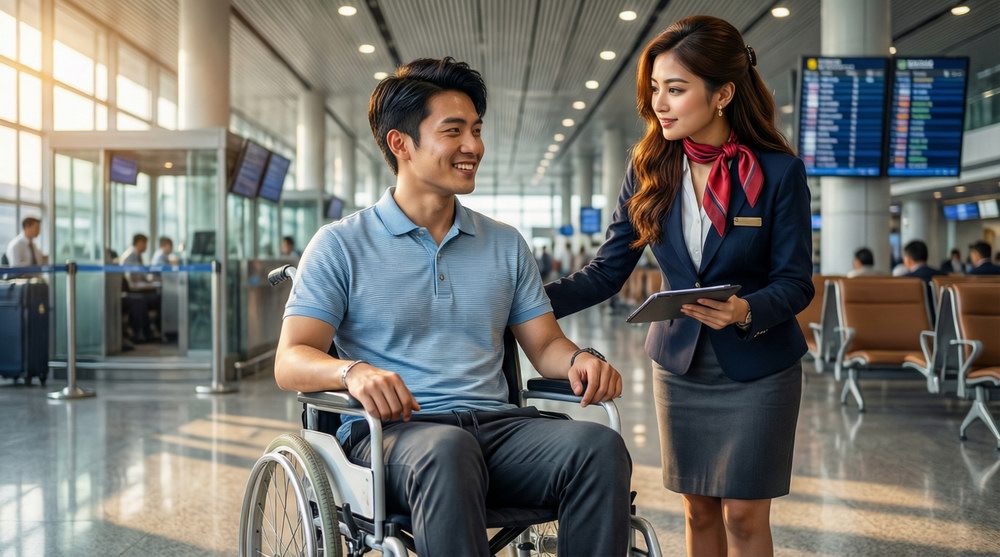 دليل السفر الجوي لذوي الاحتياجات الخاصة