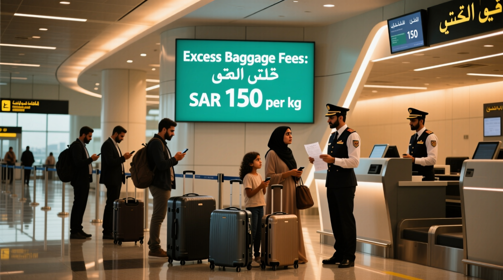 سعر الوزن الزايد بالمطار للشنط والأمتعة