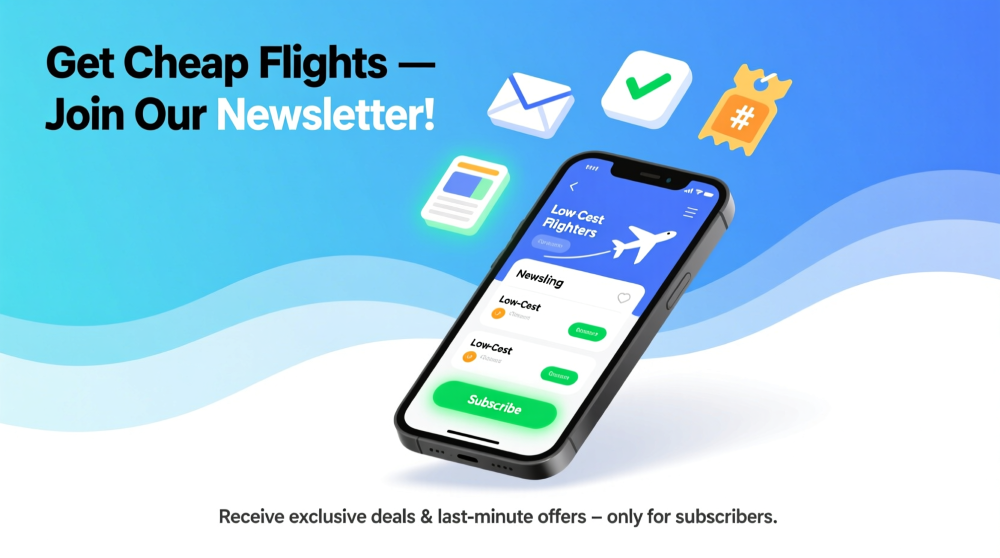 كيف يمكنك حجز طيران رخيص عن طريق الانضمام إلى النشرات البريدية؟