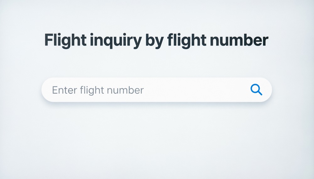 استعلام عن رحلة طيران برقم الرحلة