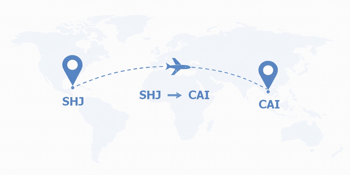 ارخص رحلات طيران من الشارقة الى القاهرة
