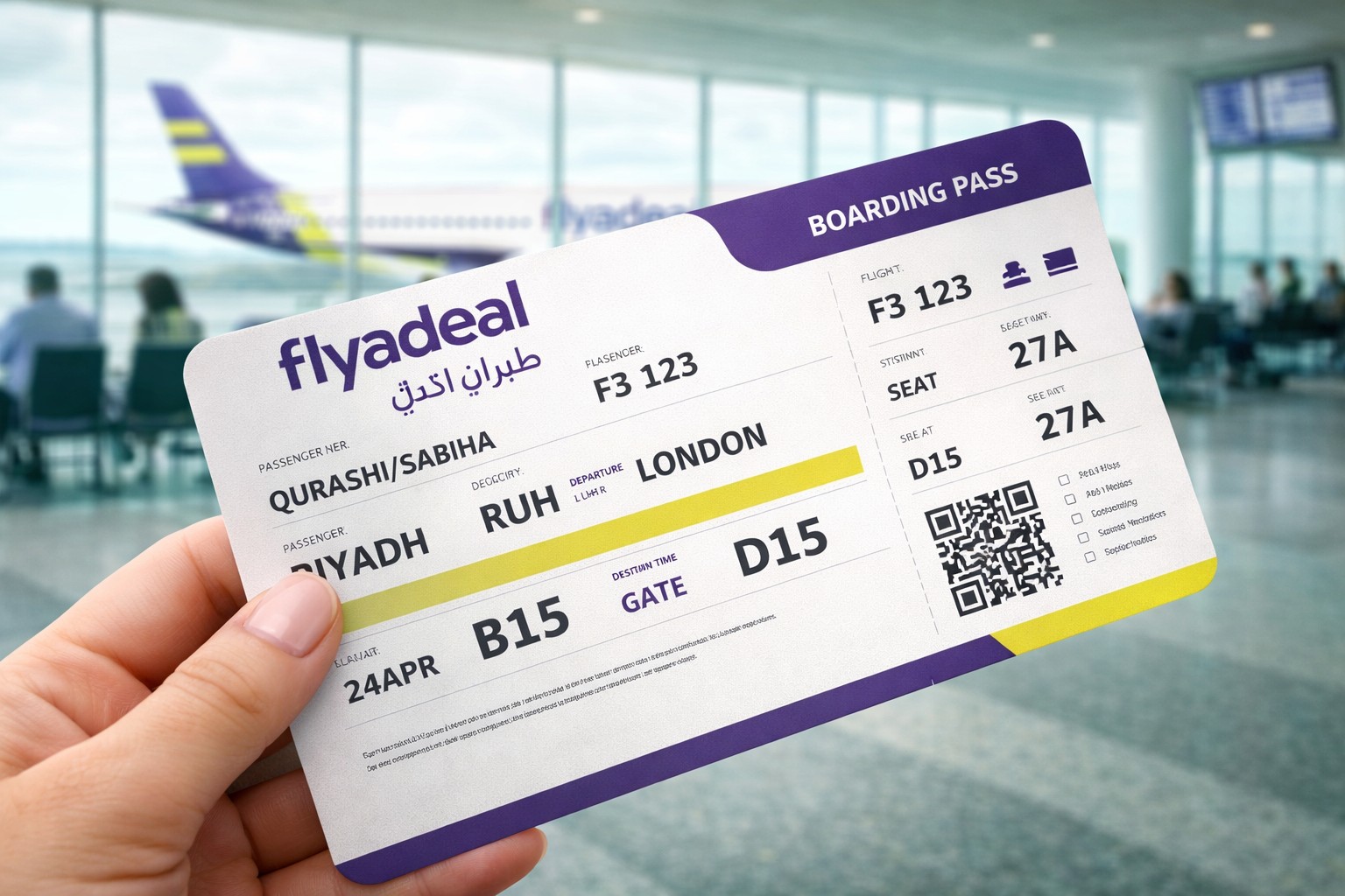 إعادة إصدار بطاقة صعود الطائرة أديل