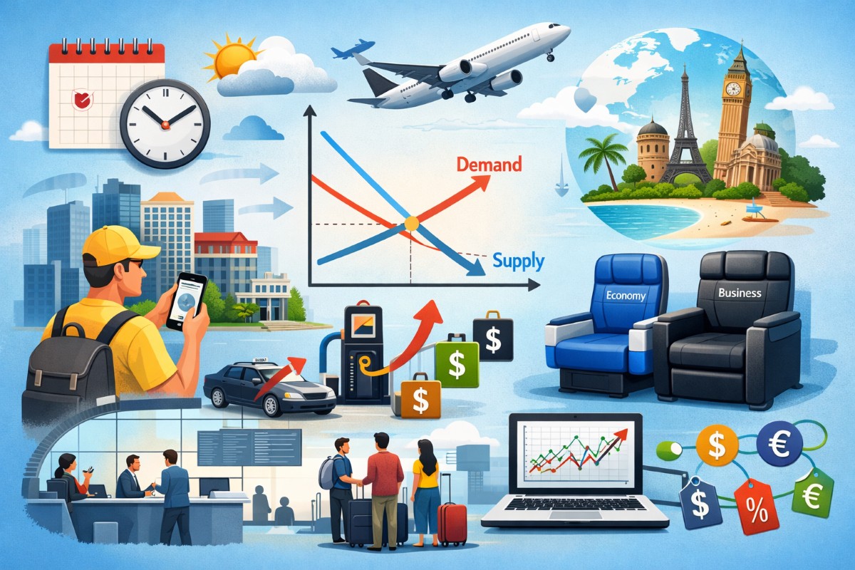 كيف يتم تحديد سعر تذكرة الطيران