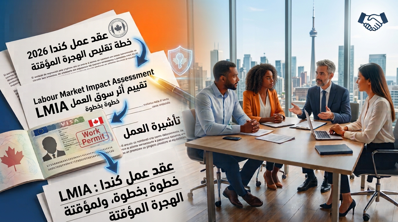 عقد عمل كندا : LMIA خطوة بخطوة، وخطة تقليص الهجرة المؤقتة